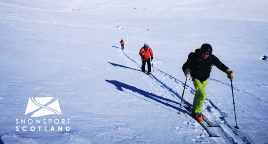 ski touring in Scotland