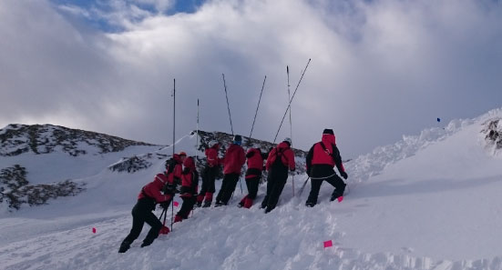 winter mountain rescue skills